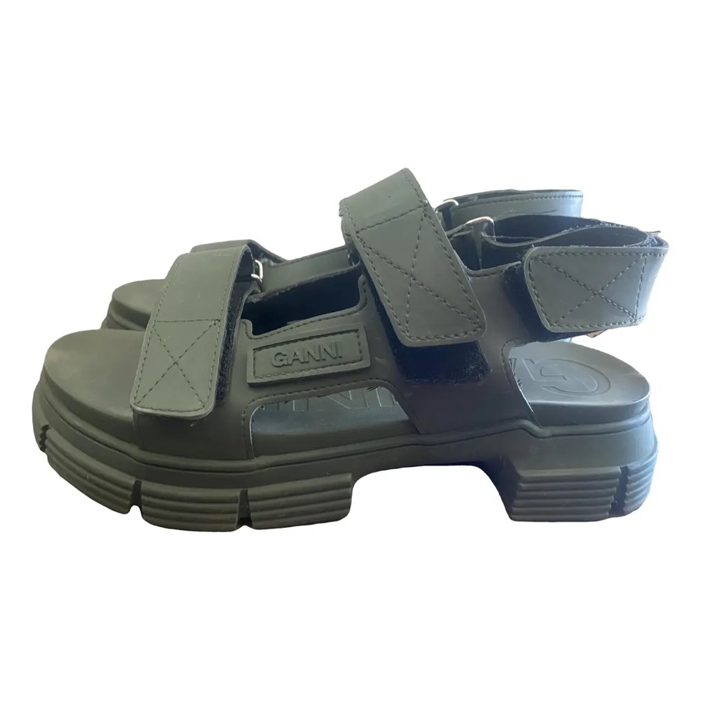 GANNI Green Chunky Sandals